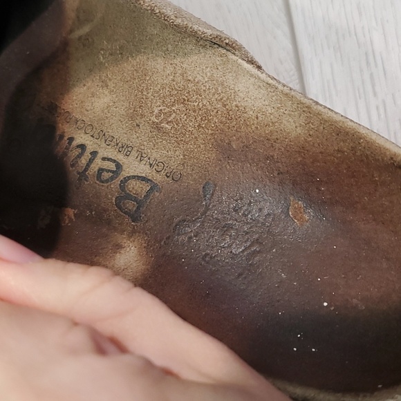 Birkenstock Betula Women Arizona Taupe Sandals Flats shoes sz 37/6 - Picture 12 of 12